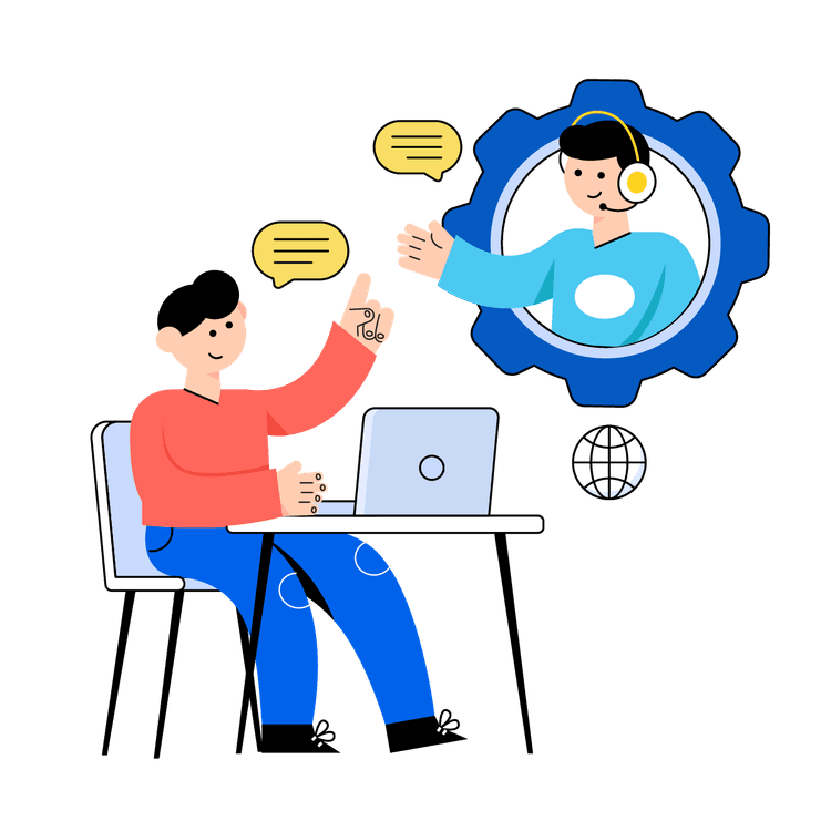 Instant support system illustration